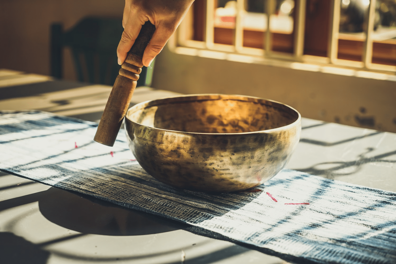 brass tibetan singing bowl