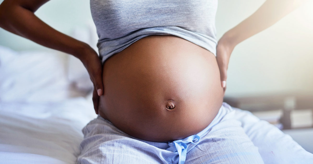Pregnancy, third trimester belly